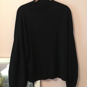 Black mock neck H&M sweater
